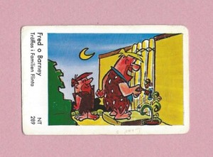 1963 Dutch Gum Card NT #289 The Flintstones Fred and Barney