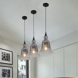3X Bar Lamp Kitchen Glass Pendant Light Hotel Chandelier Lighting Ceiling Lights - Picture 1 of 7