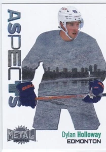 2022/23 SKYBOX METAL UNIVERSE..DYLAN HOLLOWAY..ROOKIE..ASPECTS..# A-28..OILERS - Picture 1 of 1