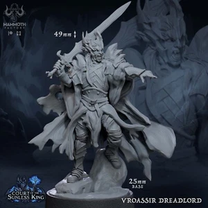 Vampiro - Vroassir Dreadlord Boss Warlord miniatura se adapta a DND D&D Pathfinder - Imagen 1 de 1