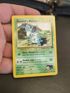 Pokemon TCG - Giovanni's Nidoran F 75/132 Gym Challenge Regular #20 - Picture 1 of 8