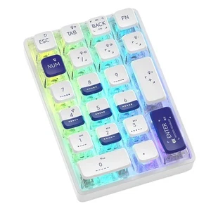  Mechanical Keypad K21 Bluetooth Number Pad 21 Key Transparent5742 - Afbeelding 1 van 10