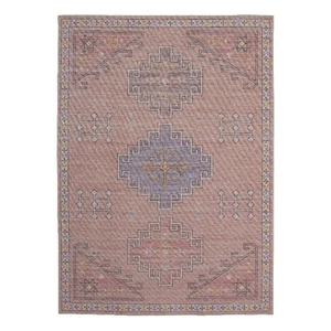 Linon Dillon Emmie Pink and Blue 3' X 5' Accent Rug - Picture 1 of 10