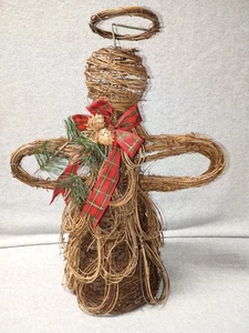 Topper de árbol de Navidad Grapevine Angel 16" de alto - Imagen 1 de 4