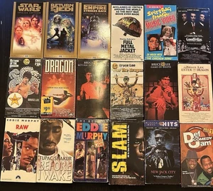 VHS Tape lot 18 Kung Fu Star Wars Hip Hop Comedy  - Picture 1 of 1