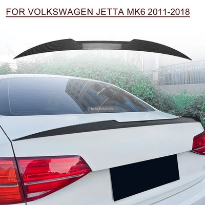 Alerón trasero alerón medio para VW Volkswagen Jetta MK6 2011-2018 aspecto carbono Foto 1 de 4