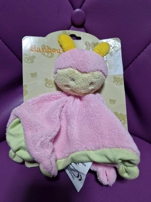 DOUDOU PLAT BARBOUILLAGE BABOU INSECTE CHENILLE ROSE VERT JAUNE  ARAIGNEE Neuf - Photo 1/2