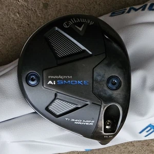 ⛳️ Super Callaway Paradigm Ai Smoke Ti340 Mini Driver 11.5° RH Head Only w/Cover - Picture 1 of 8