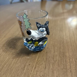 Great Wolf Lodge Shot Glass With 3D Wolf  - Picture 1 of 4