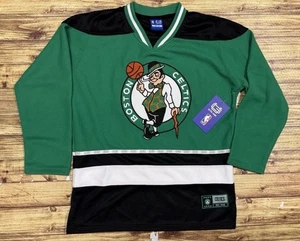 NBA Ultra Game BOSTON CELTICS Basketball Green Youth Boys Hockey Jersey Sz 10-12 - Picture 1 of 9