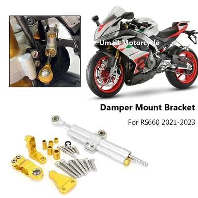 Kits de soporte de montaje estabilizador de dirección amortiguador CNC para Aprilia RS660 2021-2023 Foto 1 de 4