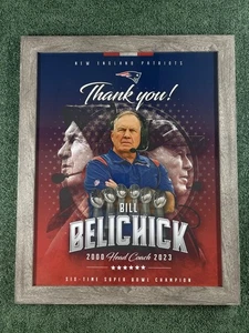 Bill Belichick Poster Framed Champions Patriots Football 18x22 NFL - Picture 1 of 9