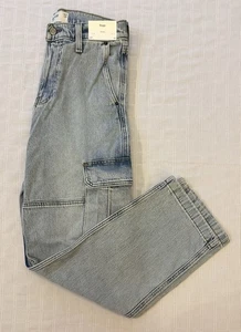 Hollister Men’s Light Wash Bagging Cargo Jeans 29 X 32 New - Picture 1 of 13