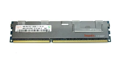 Hynix 4GB 2Rx4 PC3-8500R-7-10-E1 Server Memory RAM HMT151R7TFR4C-G7 Y4YHV 0Y4YHV - Image 1 of 2