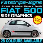 To Fit Fiat 500 Graphics Stripes Stickers Decals Car Vinyl Abarth 1.4 16v 1.2