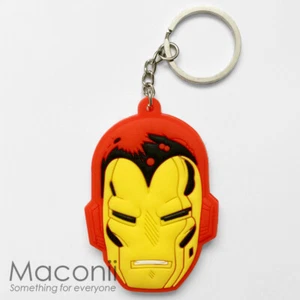 Iron Man Face Keyring - Tony Stark Marvel Comics Superhero Phone Charm Keychain - Bild 1 von 1