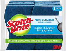 Scotch-Brite Non-Scratch Scrub Sponges, Sponges for Cleaning Kitchen, Bathroom, 