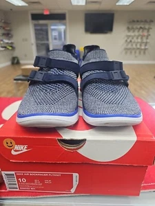 Nike Air Sock Racer Ultra Flyknit Racer Blue Grey Sz 10 Preowned - Picture 1 of 5