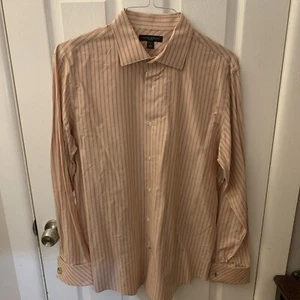 Banana Republic Dress Shirt Men's L Striped French Cuff Button Up Long Sleeve - Picture 1 of 7