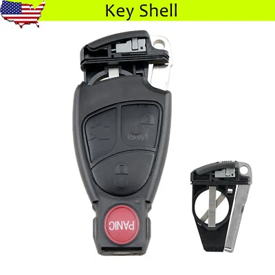Remote Key Fob Shell Case For Mercedes Benz S430 C230 SLK320 C E S CL CLK SL SLK - Image 1 of 4