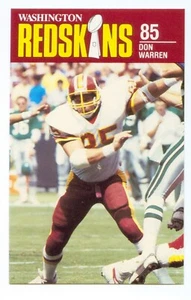 Washington Redskins 1988 policía #85 Don Warren estado de San Diego aztecas - Imagen 1 de 1