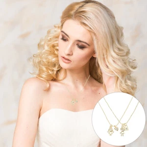 2pcs copper boy and girl pendant clavicle chain necklace lover - Picture 1 of 12