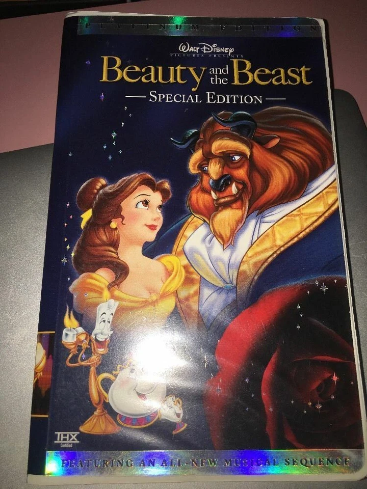 Platinum Edition Beauty and the Beast Vhs 25125-VERY RARE-SHIPS N 24 HOURS - Image 1 of 3