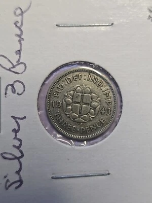 Gran Bretaña 1943 tres peniques  Foto 1 de 2