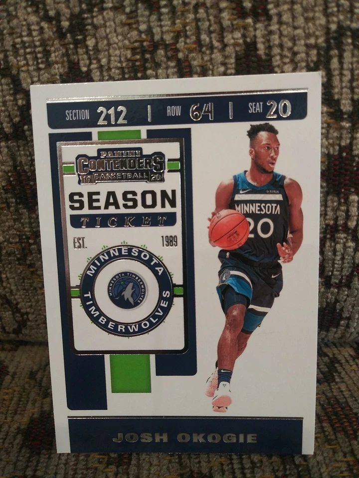 2019-20 Panini Contenders...Season Ticket...Josh Okogie #52...Timberwolves - Image 1 of 1