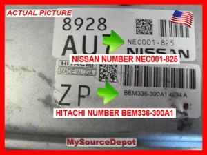 2017,NISSAN,VERSA,ECM,ENGINE,Control Module,NEC001-825,BEM336-300A1 - Picture 1 of 4