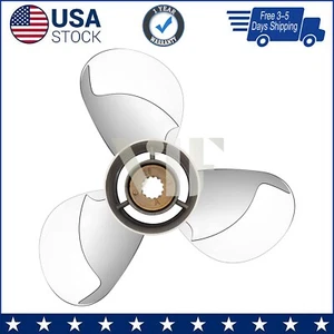 10 3/8 X 14 Stainless Steel Outboard Boat Propeller Fit Mercury 40-60HP 13tooth - Bild 1 von 6