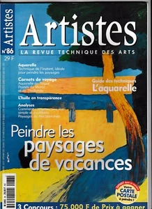 Artistes Magazine N°86 août-septembre 2000 Peindre les paysages de vacances - Picture 1 of 1