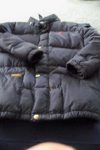 Polo Ralph Lauren Kids Down Puffer Jacket Coat Navy Blue size 7 Great Shape - Picture 1 of 6