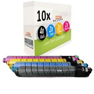 10x Toner XXL F R Ricoh Aficio MP C-4000-AD - Picture 1 of 3