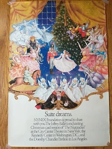 Vintage Joffrey Ballet Original Nussknacker großes Poster 35x24 Nynex Foundation - Bild 1 von 5