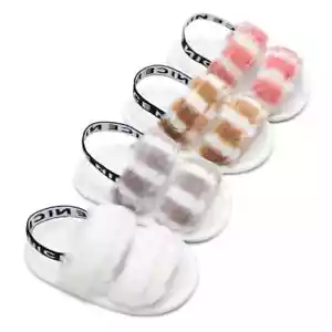 Baby Slippers Shoes Girls Crib Toddler Infant Size 0-18 Months Non-Slip Trainer - Picture 1 of 13