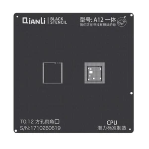 Modello stencil QianLi iBlack BGA - CPU A12 - iPhone XR - XS - XS Max - Foto 1 di 1