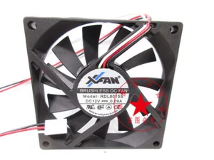XFAN 8015 RDL8015S DC12V 0.09A 8CM 3-wire ultra-quiet cooling fan - Picture 1 of 2