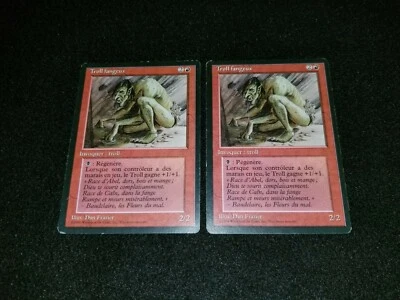 MTG 1x Revised red rare HP French FBB Sedge Troll - Reserved List - Image 1 of 2