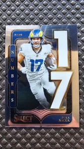 Puka Nacua 2024 Panini Select Football #2 Numbers 17 Los Angeles Rams Insert - Bild 1 von 2