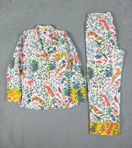 Conjunto de pijama Anthropologie Kelly Louise Judd para mujer franela mediana Forest Fable - Imagen 1 de 13