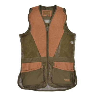 Jack Pyke England Shooting Hunting Cotton Leather Vest Waistcoat Mens sz 2XL - Image 1 of 4