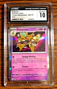 Alakazam Holo Rare #082 - CGC GEM MINT 10 - SV Twilight Masquerade - Pokemon TCG - Picture 1 of 3