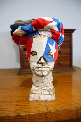 De colección Tío Sam Estrellas Rayas Bandera Americana Halloween Máscara Sombrero Adulto Disfraz Purga Foto 1 de 4
