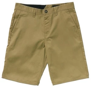 Volcom Frickin Chino 22" Stretch Walk Shorts - Dark Khaki - New - Picture 1 of 1