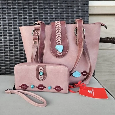 Cartera de transporte oculta Montana West American Bling a juego rosa Foto 1 de 4