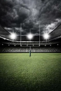 Football Field Goal Uprights Stadium Vintage Art Print Poster 24x36 - Picture 1 of 1