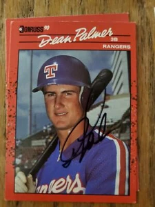 Dean Palmer ~ Texas Rangers ~ 1990 Donruss ~ signed Autogrammkarte MLB ROOKIE - Bild 1 von 1