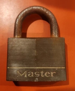 Vintage Brass Master Pad Lock No 160 No Key - Picture 1 of 5