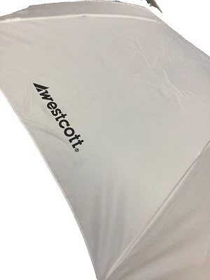 Westcott optical White Satin Schirm Style #2001-43 ,,# - Image 1 of 2